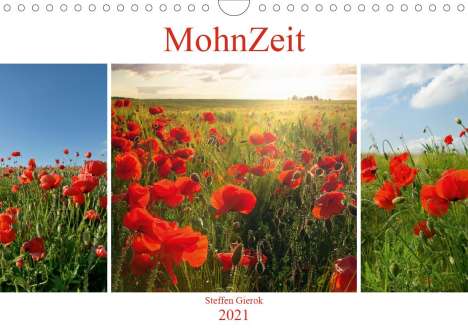 Steffen Gierok: Gierok, S: MohnZeit (Wandkalender 2021 DIN A4 quer), Kalender