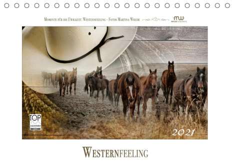 Martina Wrede: Wrede, M: Western-Feeling (Tischkalender 2021 DIN A5 quer), Kalender