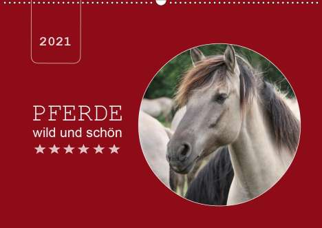 Angelika Keller: Keller, A: Pferde wild und schön (Wandkalender 2021 DIN A2 q, Kalender