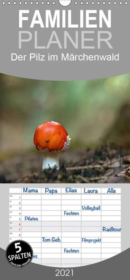 K. A. Flori0: Flori0, K: Pilz im Märchenwald - Familienplaner hoch (Wandka, Kalender