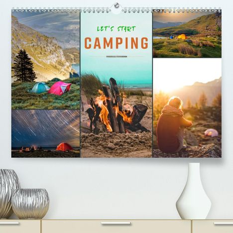 Peter Roder: Roder, P: Let's start Camping (Premium, hochwertiger DIN A2, Kalender