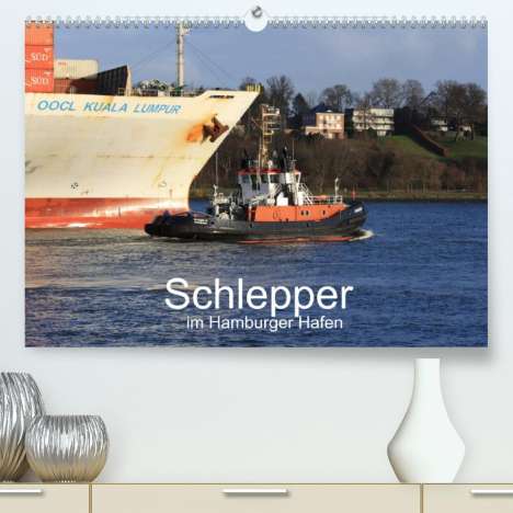 Andre Simonsen Hamborg-Foto: Simonsen Hamborg-Foto, A: Schlepper im Hamburger Hafen (Prem, Kalender