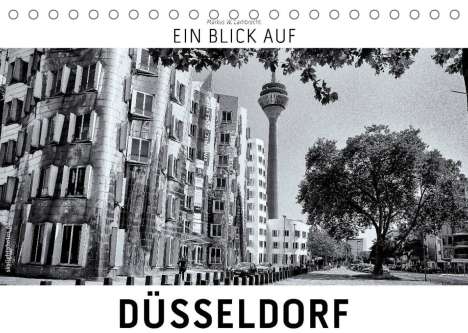 Markus W. Lambrecht: W. Lambrecht, M: Blick auf Düsseldorf (Tischkalender 2022 DI, Kalender