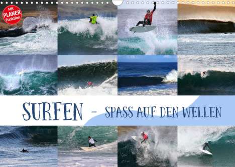 Martina Cross: Cross, M: Surfen - Spaß auf den Wellen (Wandkalender 2022 DI, Kalender