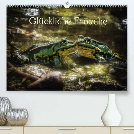 Kathrin Gawlik: Gawlik, K: Glückliche Frösche (Premium, hochwertiger DIN A2, Kalender
