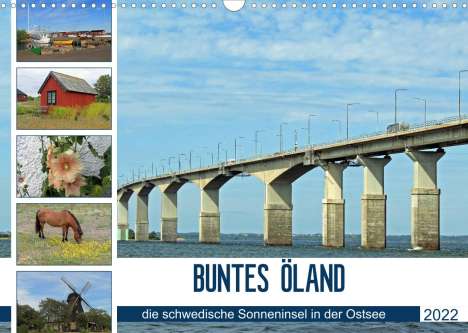 Konstanze Junghanns: Junghanns, K: BUNTES ÖLAND (Wandkalender 2022 DIN A3 quer), Kalender
