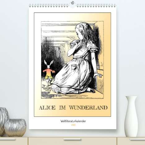 4arts: 4arts: Alice im Wunderland - Weltliteraturkalender (Premium,, Kalender