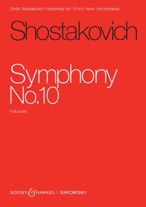 Sinfonie Nr. 10, Buch