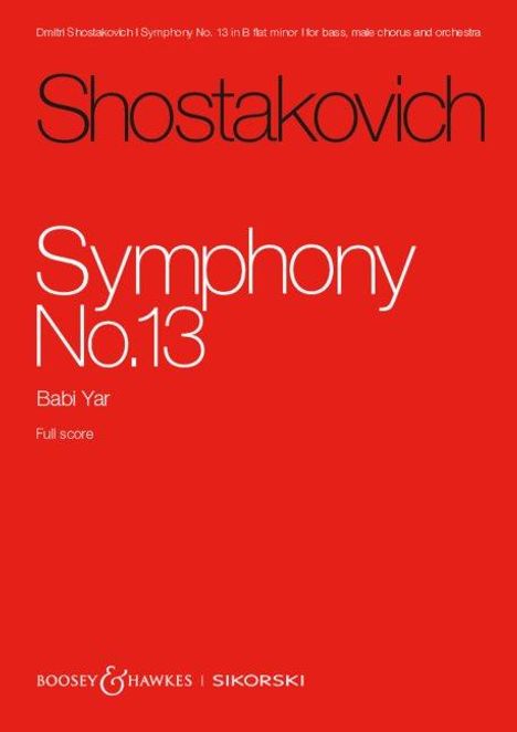 Sinfonie Nr. 13, Buch