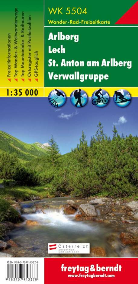 Arlberg - Lech - St. Anton am Arlberg - Verwallgruppe 1 : 35 000, Karten