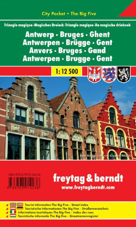 Antwerpen - Brügge - Gent - Magisches Dreieck 1 : 12 500 City Pocket, Karten