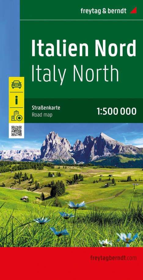 Italien Nord, Straßenkarte 1:500.000, freytag &amp; berndt, Karten