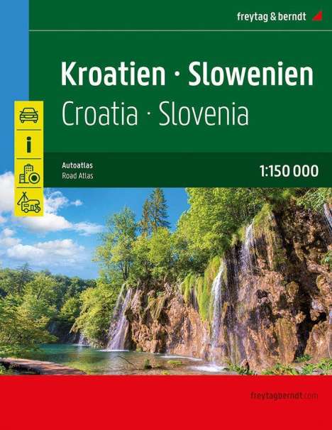 Kroatien - Slowenien, Autoatlas 1:150.000, freytag &amp; berndt, Buch