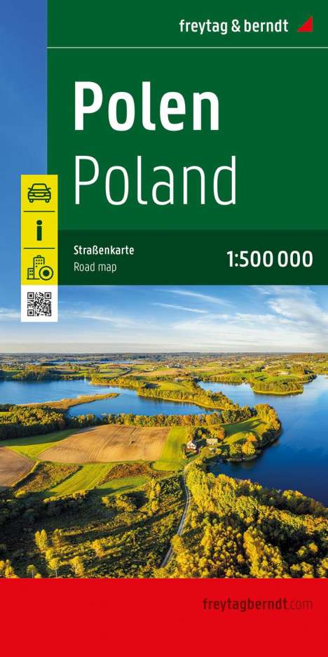 Polen, Straßenkarte 1:500.000, freytag &amp; berndt, Karten