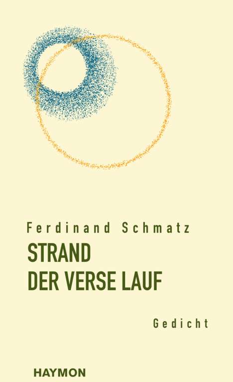 Ferdinand Schmatz: Strand Der Verse Lauf, Buch