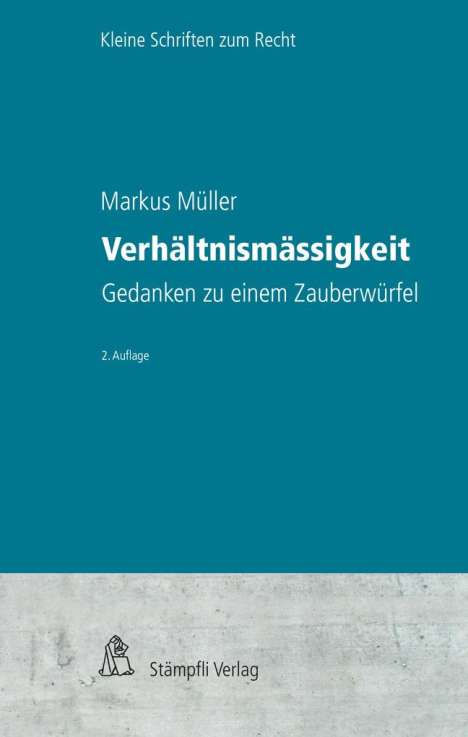 Markus Müller: Verhältnismässigkeit, Buch