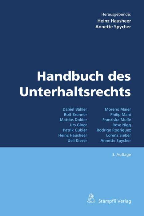 Handbuch des Unterhaltsrechts, Buch