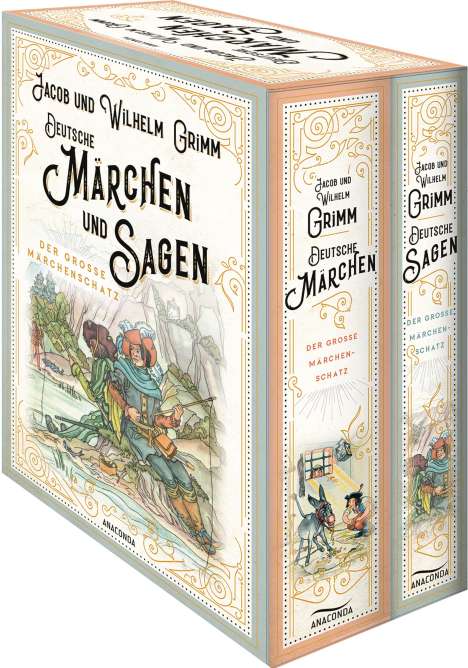Wilhelm Grimm: Grimm, W: Deutsche Märchen und Sagen (2 Bände im Schuber), Buch