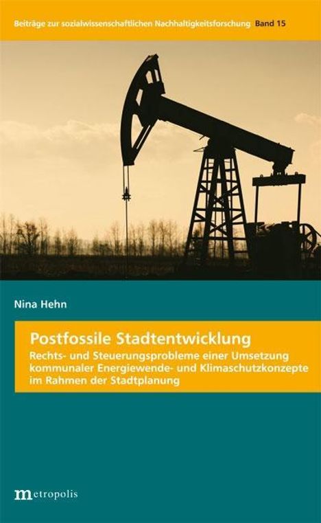 Nina Hehn: Postfossile Stadtentwicklung, Buch