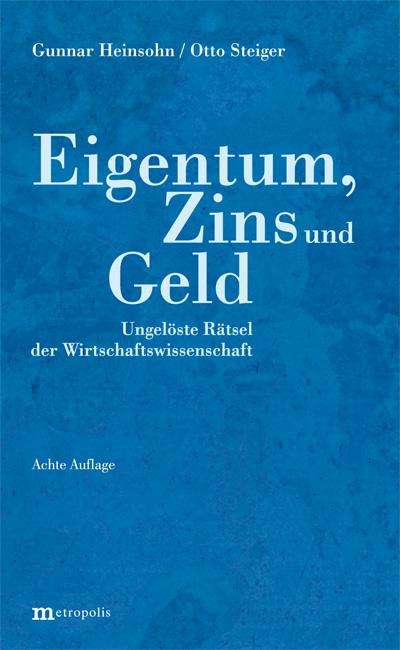 Gunnar Heinsohn: Eigentum, Zins und Geld, Buch