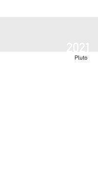 Taschenkalender Pluto geheftet Einlage 2021, Kalender