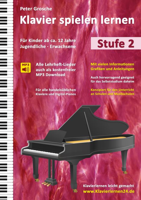 Peter Grosche: Klavier spielen lernen (Stufe 2), Buch