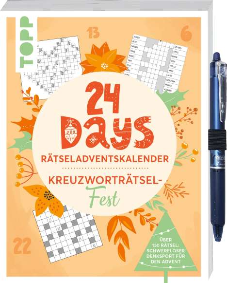 Frechverlag: 24 DAYS RÄTSELADVENTSKALENDER - Kreuzworträtsel-Fest, Buch
