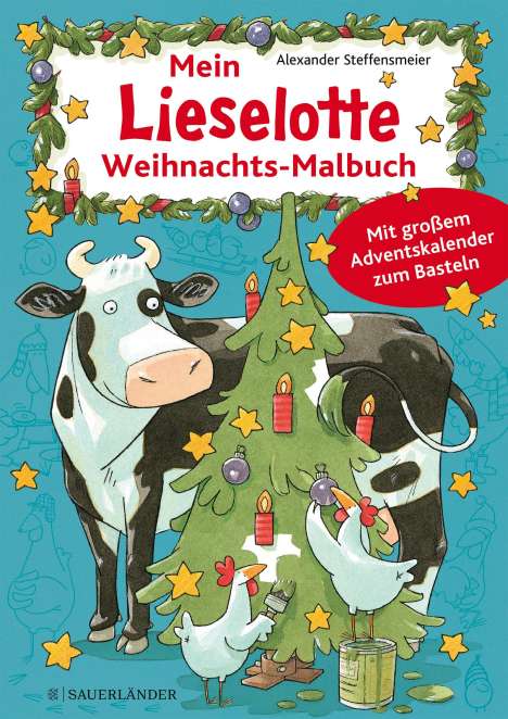 Alexander Steffensmeier: Mein Lieselotte Weihnachts-Malbuch, Buch