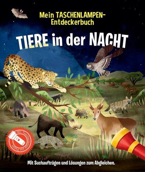 Mein Taschenlampen-Entdeckerbuch - Tiere in der Nacht, Buch