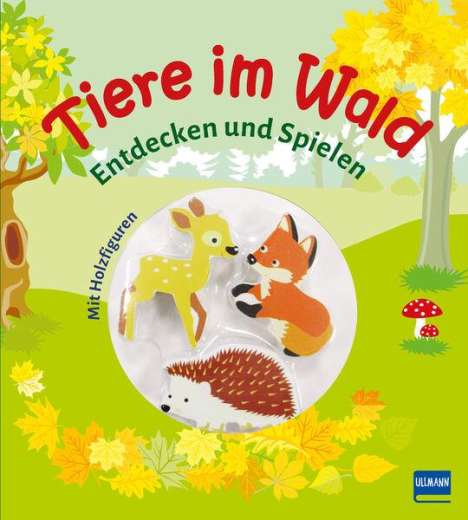 Tiere im Wald (Pappbilderbuch + 3 Holzfiguren), Buch