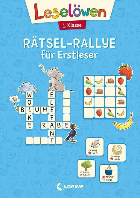 Christiane Wittenburg: Leselöwen Rätsel-Rallye für Erstleser - 1. Klasse (Hellblau), Buch