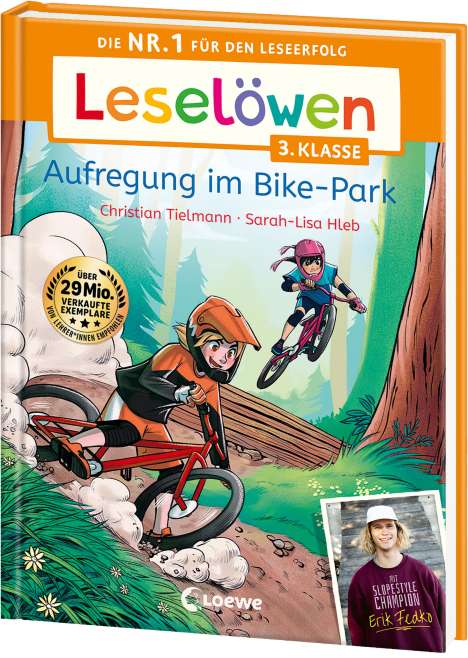 Christian Tielmann: Leselöwen 3. Klasse - Aufregung im Bike-Park, Buch
