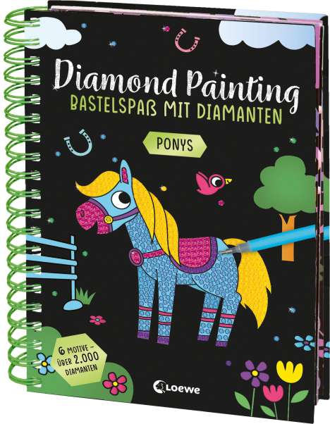 Diamond Painting - Bastelspaß mit Diamanten - Ponys, Buch