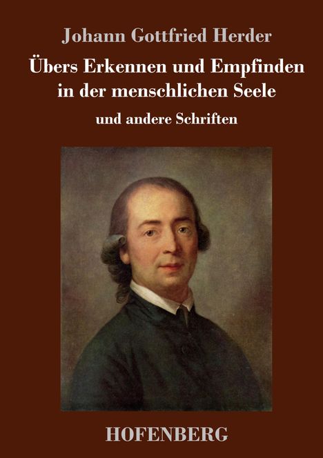 Johann Gottfried Herder: Übers Erkennen und Empfinden in der menschlichen Seele, Buch