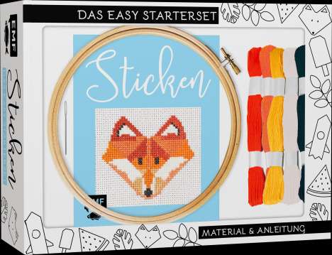 Jennifer Dargel: Dargel, J: Sticken - das Easy Starterset für dekorative Kreu, Buch