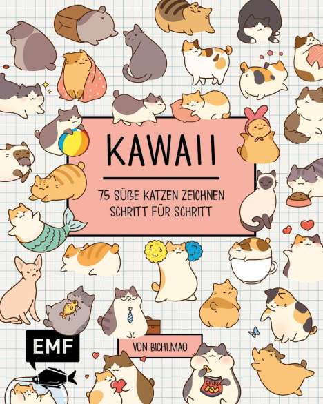 Olive Yong: Kawaii: 75 süße Katzen zeichnen - Mit Schritt-Anleitungen, Buch
