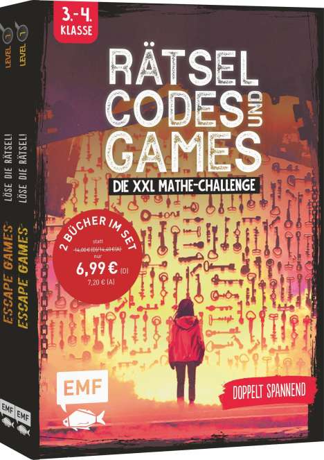 Mathieu Quénée: Rätsel, Codes und Games - Die XXL Mathe-Challenge für die 3. und 4. Klasse, Buch