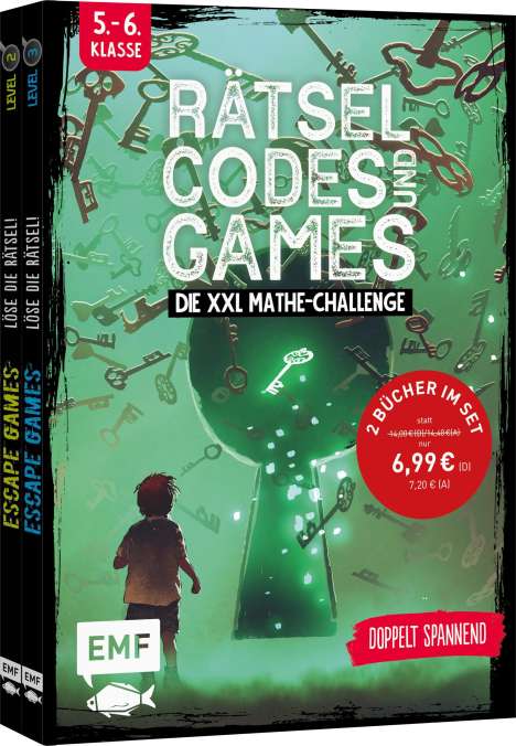 Mallory Monhard: Rätsel, Codes und Games - Die XXL Mathe-Challenge für die 5. und 6. Klasse, Buch