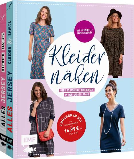 Sabrina Kerscher: Kleider nähen - Über 25 Modelle aus Jersey in den Größen 34-46, Buch