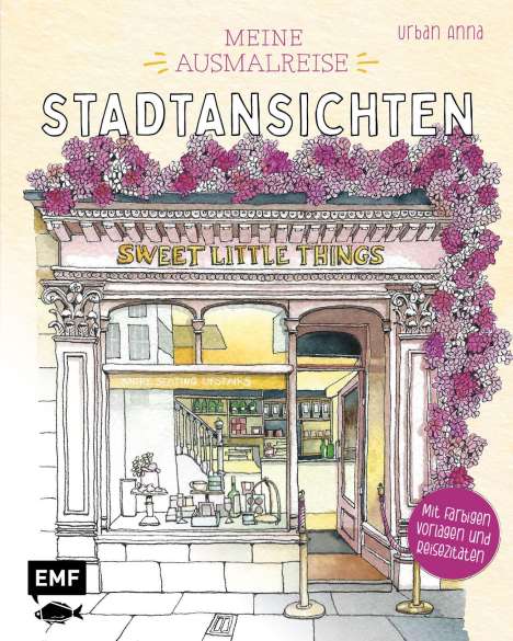 Astrid Wielinga Urban Anna: Meine Ausmalreise - Stadtansichten, Buch