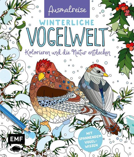 Ausmalreise Winterliche Vogelwelt, Buch