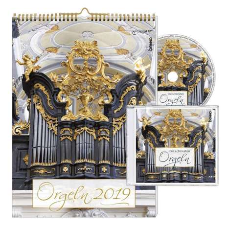 Orgeln 2019 Kalender mit CD, Diverse