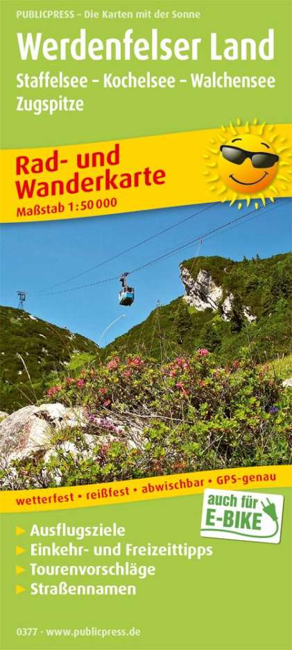 Werdenfelser Land, Staffelsee - Kochelsee - Walchensee - Zugspitze 1:50 000, Karten