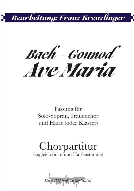 Johann Sebastian Bach: Bach, J: Bach - Gounod: Ave Maria, Buch