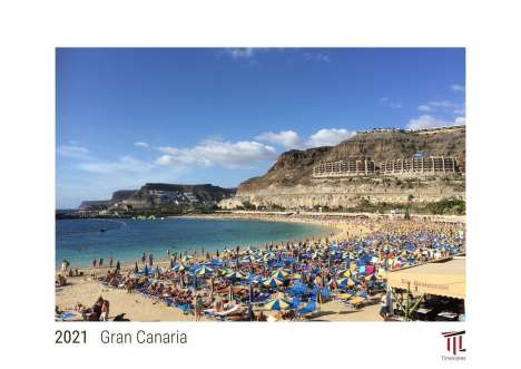 Gran Canaria 2021 - White Edition - Timokrates Kalender, Wandkalender, Bildkalender - DIN A4 (ca. 30 x 21 cm), Kalender