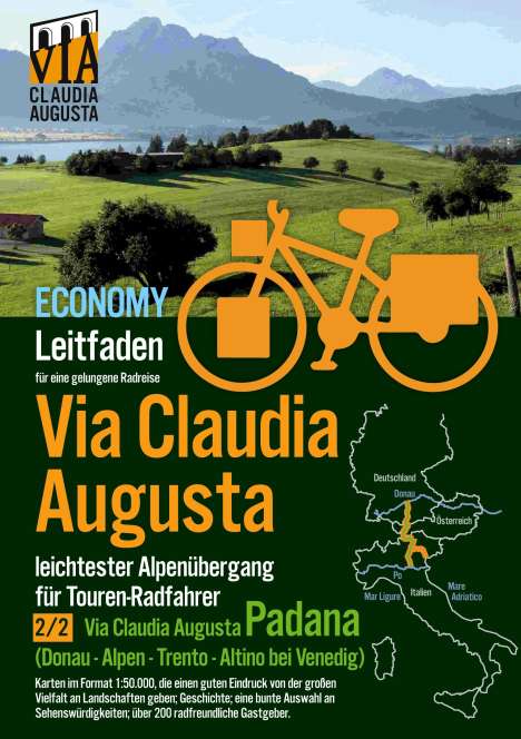 Christoph Tschaikner: Rad-Route Via Claudia Augusta 2/2 "Padana" Economy, Buch