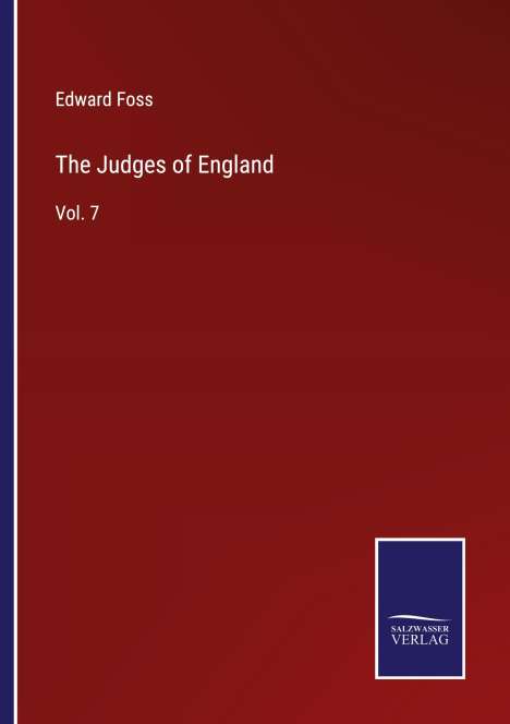 Edward Foss: The Judges of England, Buch