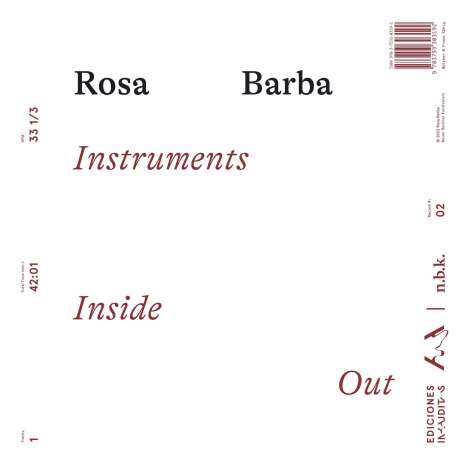 Rosa Barba. Instruments Inside Out n.b.k. Record 02, MP3-CD