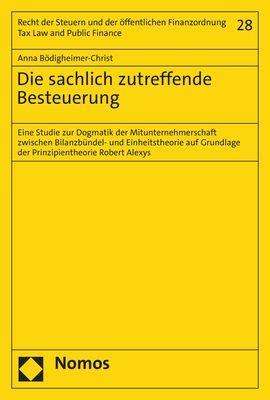 Anna Bödigheimer-Christ: Die sachlich zutreffende Besteuerung, Buch