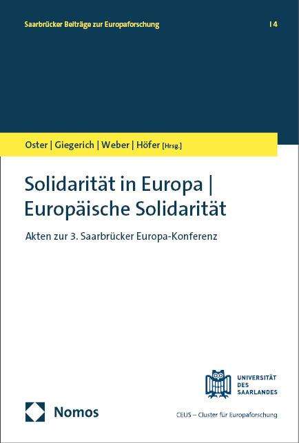 Solidarität in Europa - Europäische Solidarität, Buch